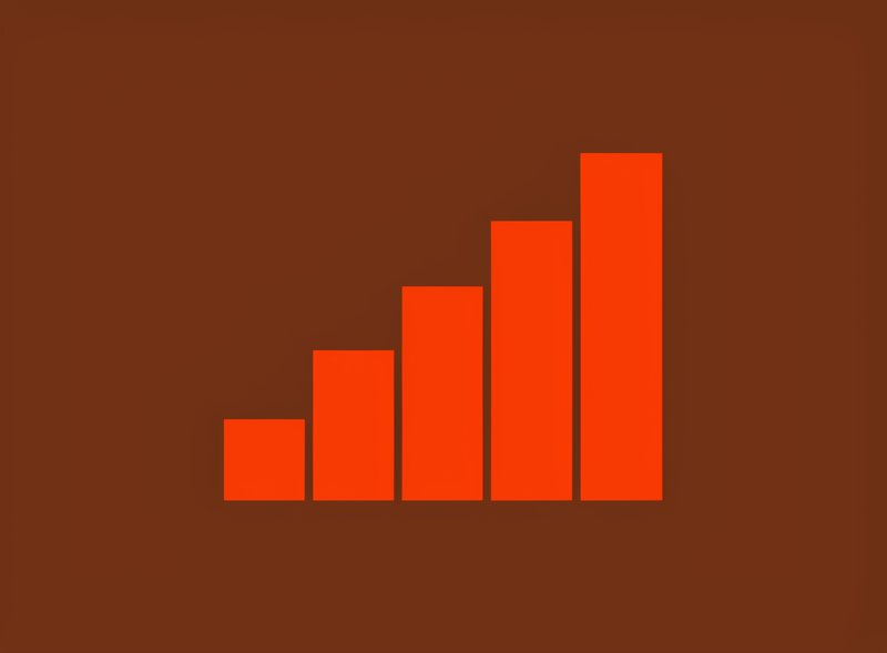 An ascending bar graph illustrates data growth and is relevant to Vidz Media’s video production services.